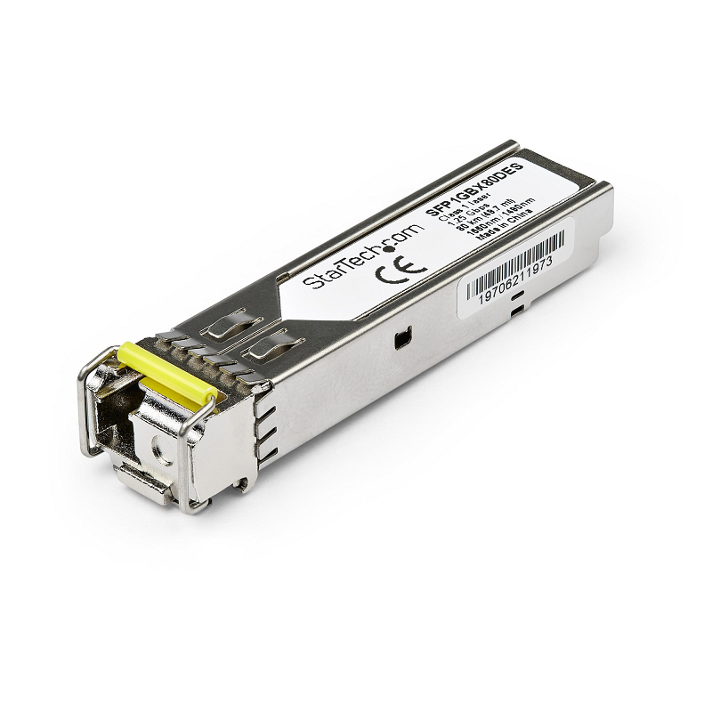 StarTech SFP1GBX80DES 1 GbE Gigabit Ethernet BiDi Fiber (SMF) Transceiver 